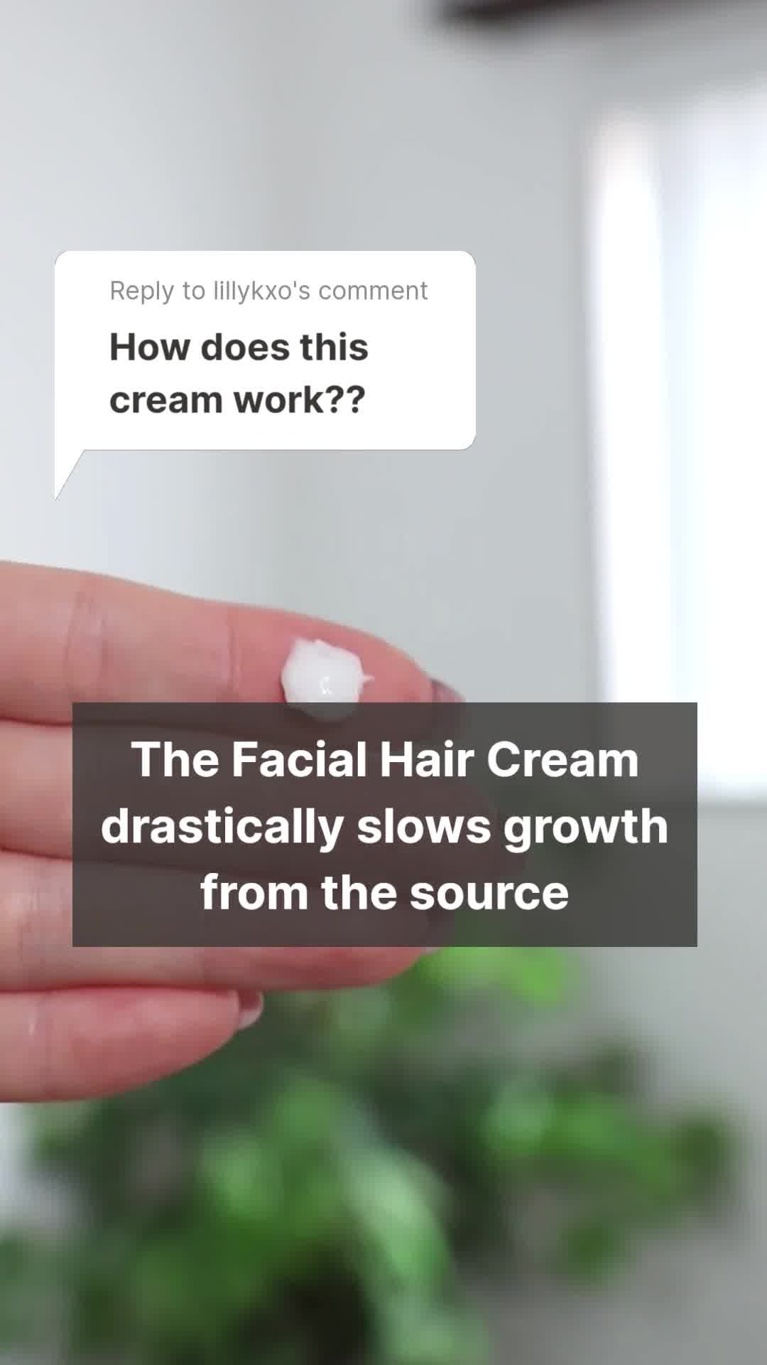 The answer is YES! ✅ The Facial Hair Cream is THE solution to unwanted facial hair, even white and gray hairs! Formulated by dermatologists with prescription eflornithine, a proven ingredient that slo