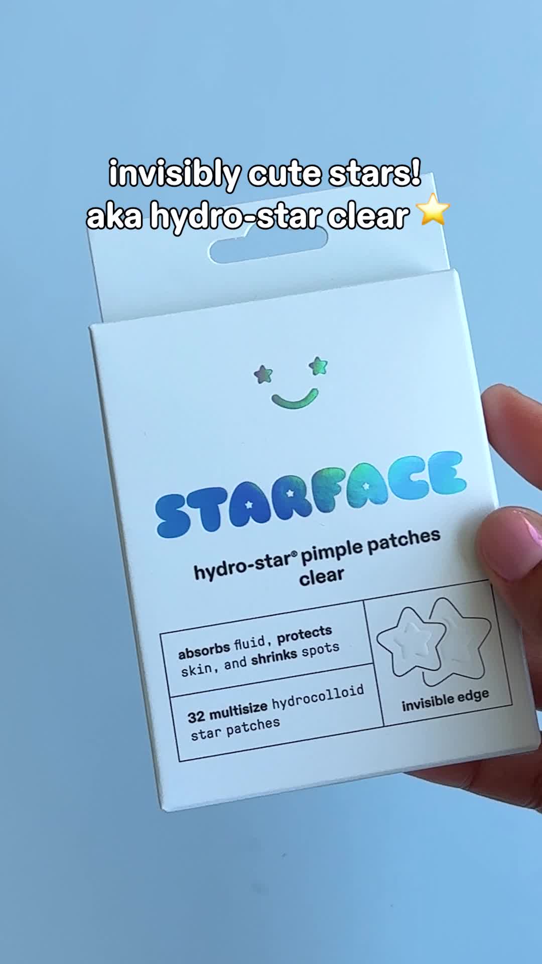 get invisible coverage for unexpected breakouts with hydro-star clear 🫧 your go-to hydrocolloid patch in 2 sizes!