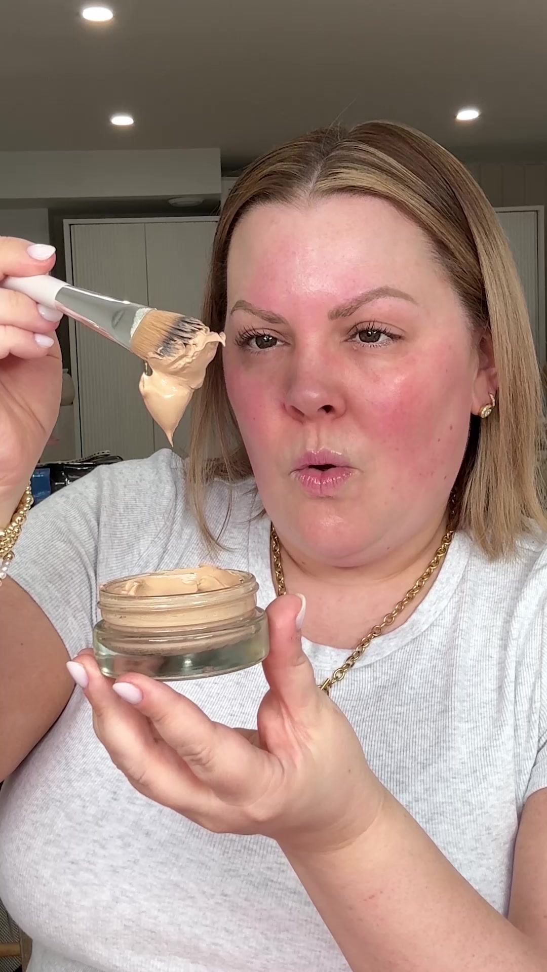 No cakiness, no fuss, just natural, dewy skin in one easy step. What The Foundation is the light, breathable coverage you’ve been waiting for.